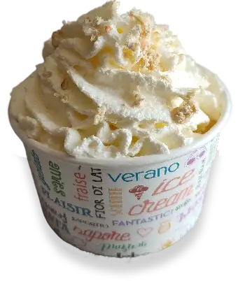 Glace vanille et touron